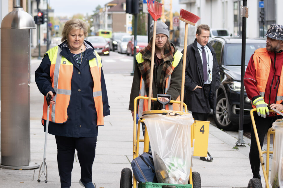 
Dav&aelig;rende statsminister Erna Solberg under NRK TV-aksjonen 2018