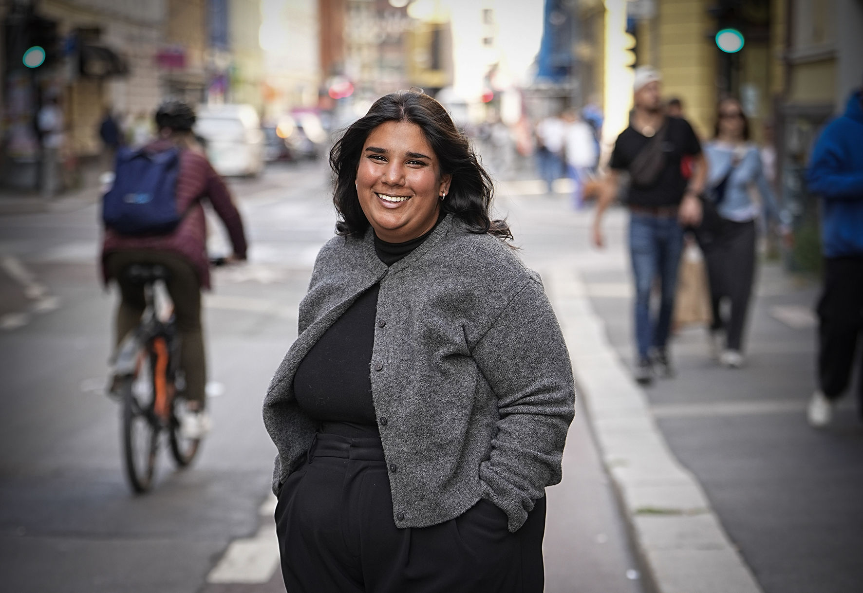 Karuna Fagerstr&oslash;m, frivillig p&aring; M&oslash;testedet i Oslo