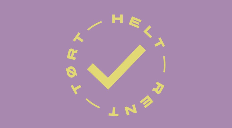 Helt, rent, t&oslash;rt-logo