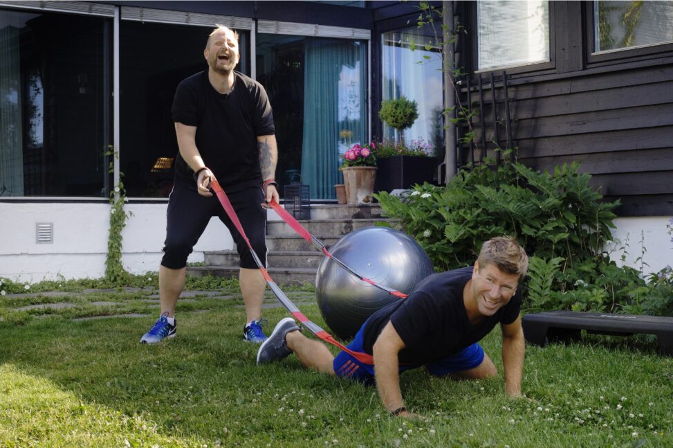 Trening p&aring; Villa Berg.